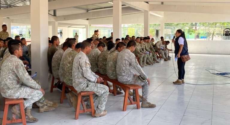 Onpe capacita a más de 200 efectivos de las Fuerzas Armadas para seguridad electoral