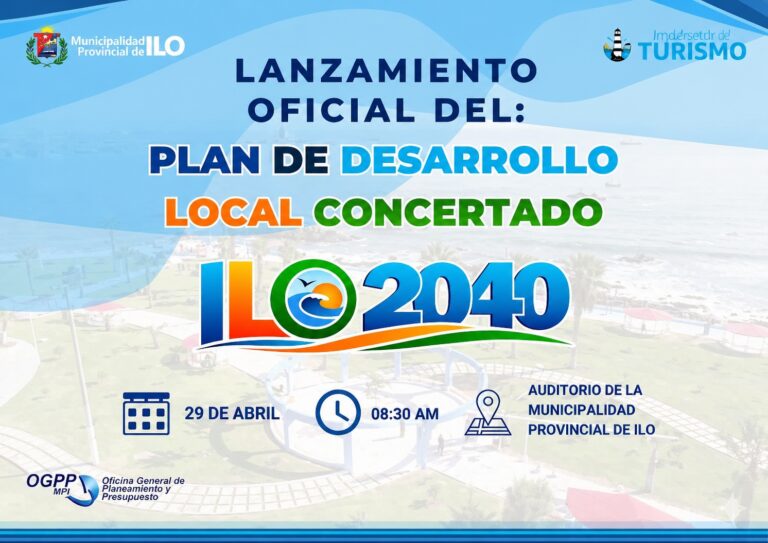 Ilo presentará plan de desarrollo local concertado al 2040 con autoridades y CEPLAN