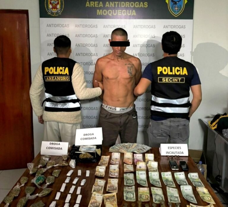 Detienen a “El Brujo” por presunto tráfico de drogas en Moquegua