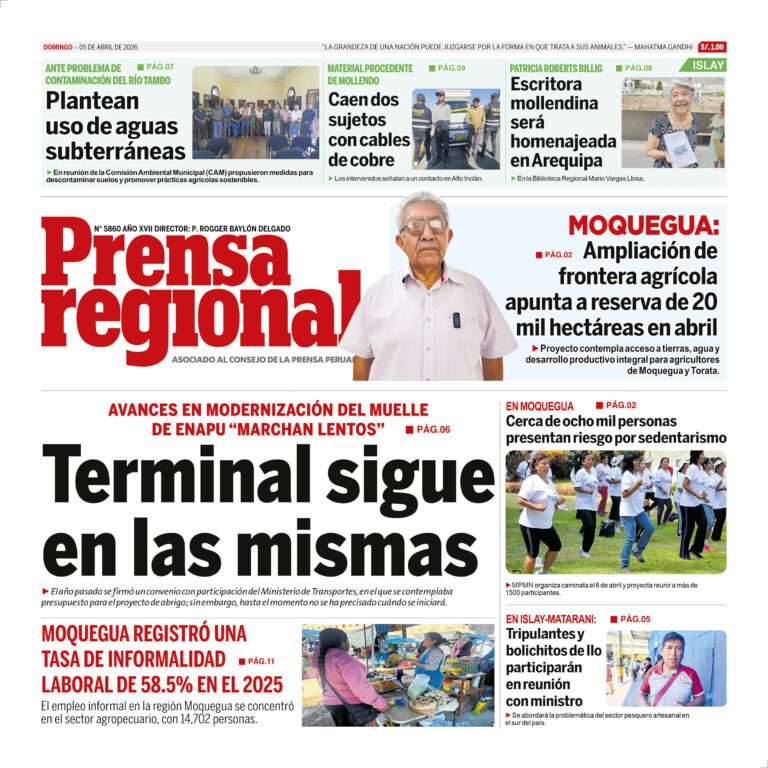 La Prensa Regional – Domingo 05 de abril de 2026