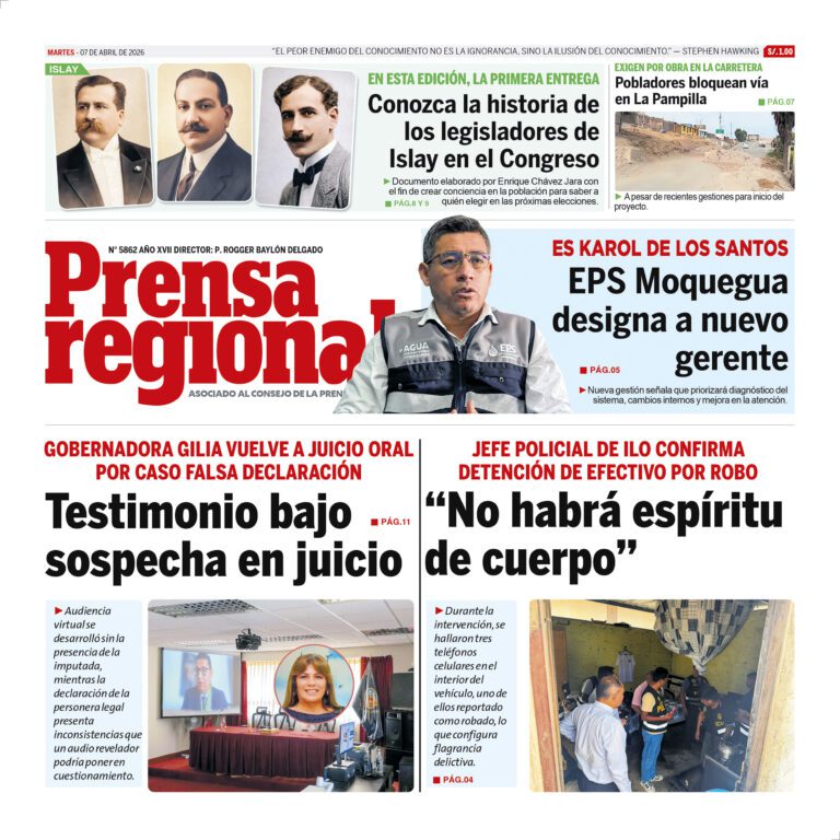 La Prensa Regional – Martes 07 de abril de 2026