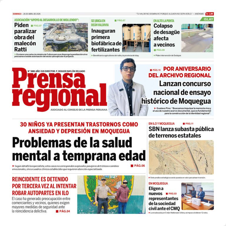 La Prensa Regional – Domingo 26 de abril de 2026