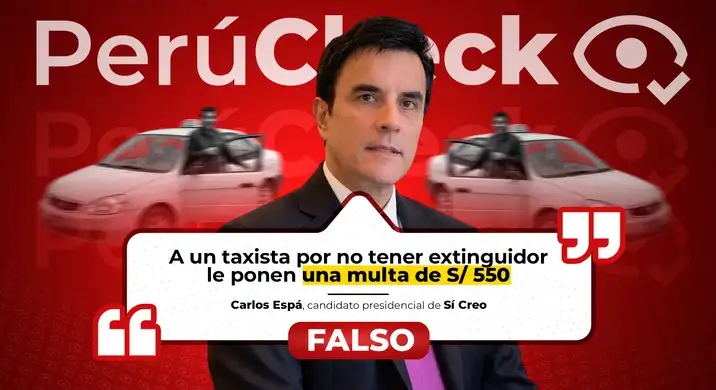 ¿Es cierto que multan con S/550 a un taxista por no tener extintor, como dijo Carlos Espá?