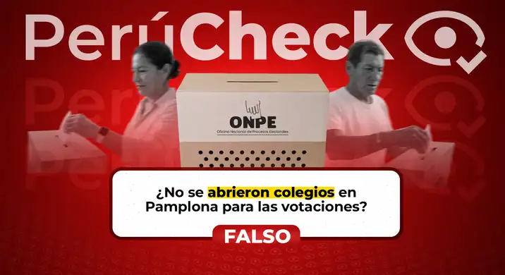 Es falso que no se abrieran colegios en Pamplona Alta: centros de votación sí funcionaron y registran votos