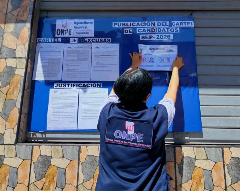 Segunda vuelta: publican carteles de candidatos y locales de votación en Islay