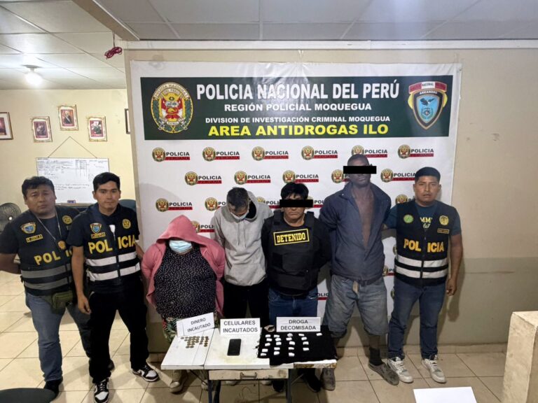 Desarticulan a “Los Rocotos de Nylon” por presunta micro comercialización de drogas en Ilo