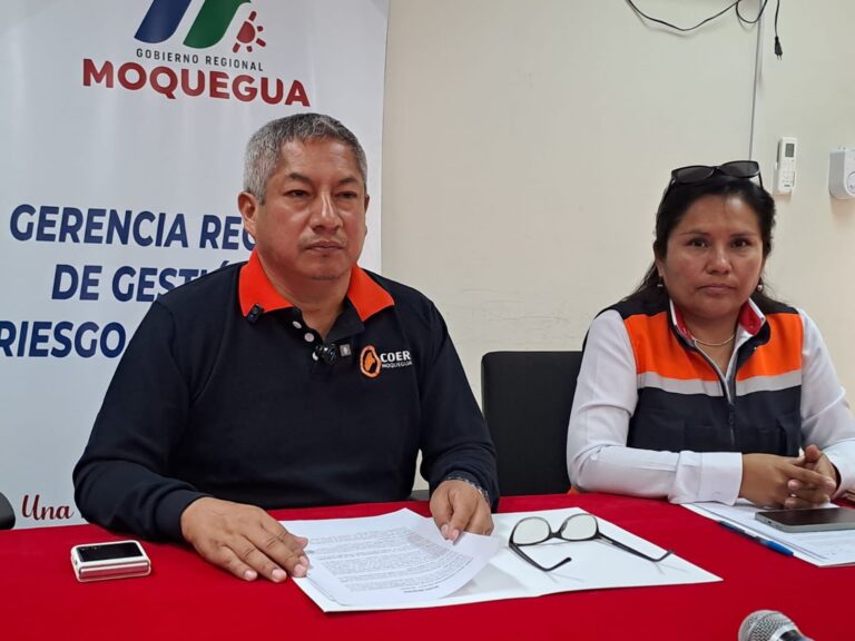 Solo Ichuña reportó afectaciones por heladas ante el COER Moquegua