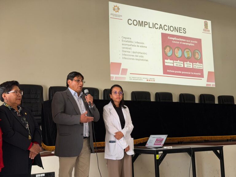 Educación refuerza prevención del sarampión en colegios