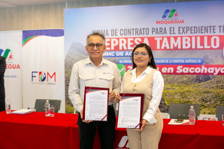 Así será Tambillo, la represa que impulsa el Fondo de Desarrollo de Moquegua
