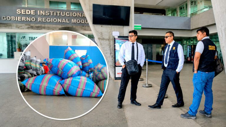 Fiscalía interviene el GORE Moquegua por presunto manejo irregular de donaciones humanitarias