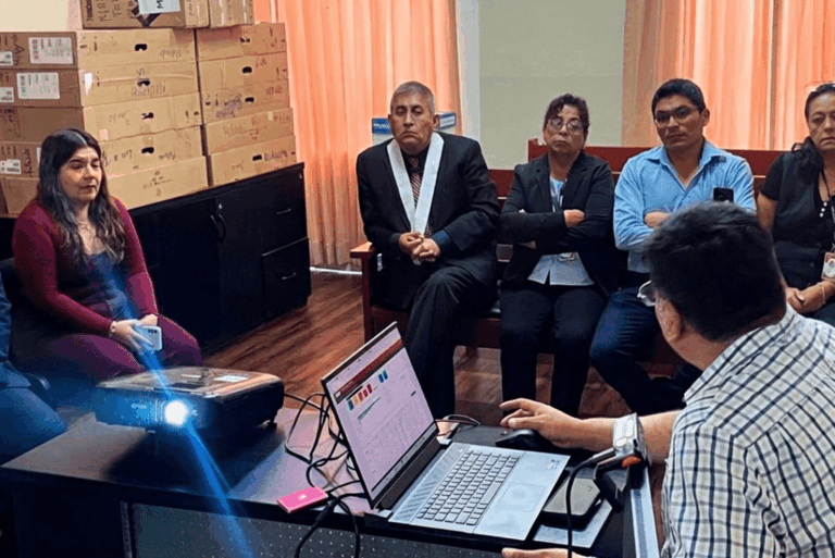 Presentan herramienta informática para el monitoreo de la producción judicial en Mollendo