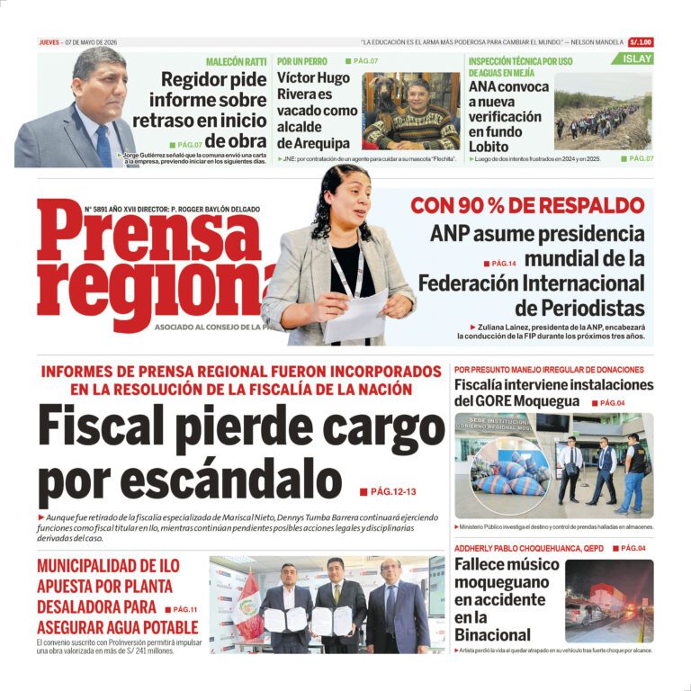 La Prensa Regional – Jueves 07 de mayo de 2026