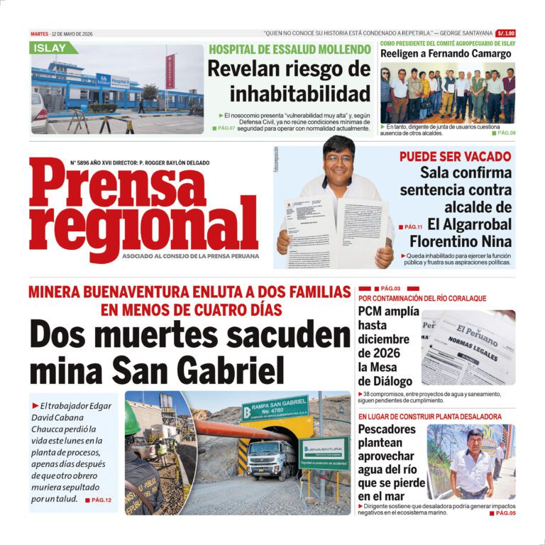 La Prensa Regional – Martes 12 de mayo de 2026