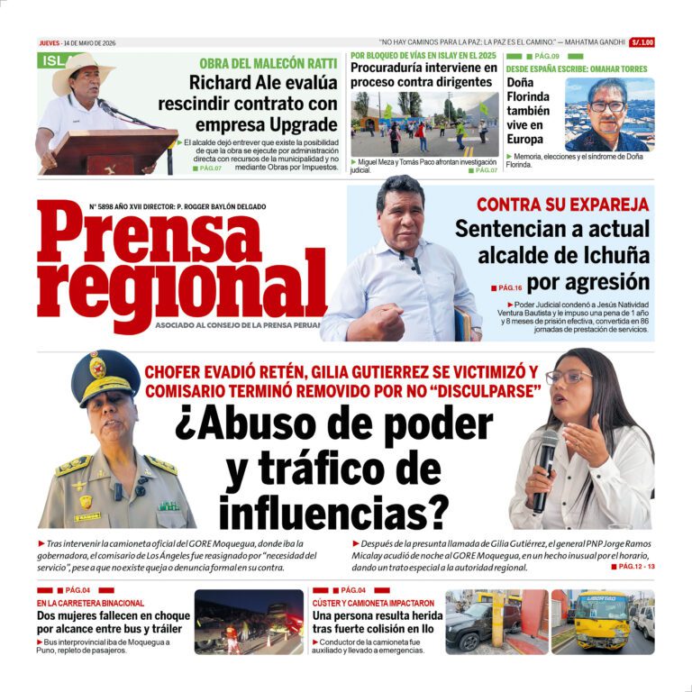 La Prensa Regional – Jueves 14 de mayo de 2026