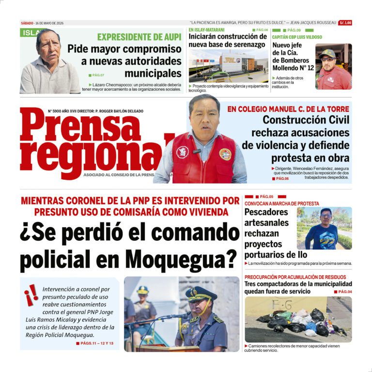 La Prensa Regional – Sábado 16 de mayo de 2026