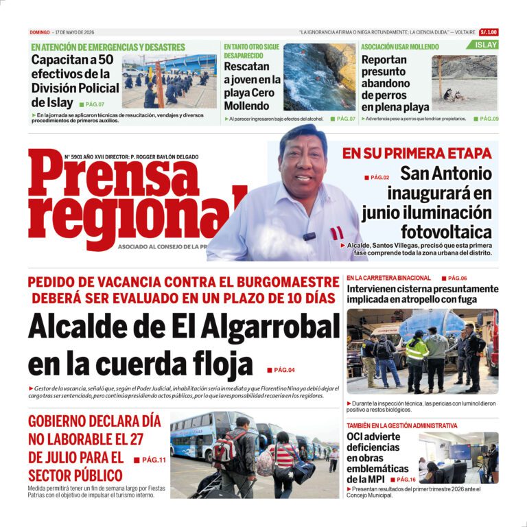 La Prensa Regional – Domingo 17 de mayo de 2026