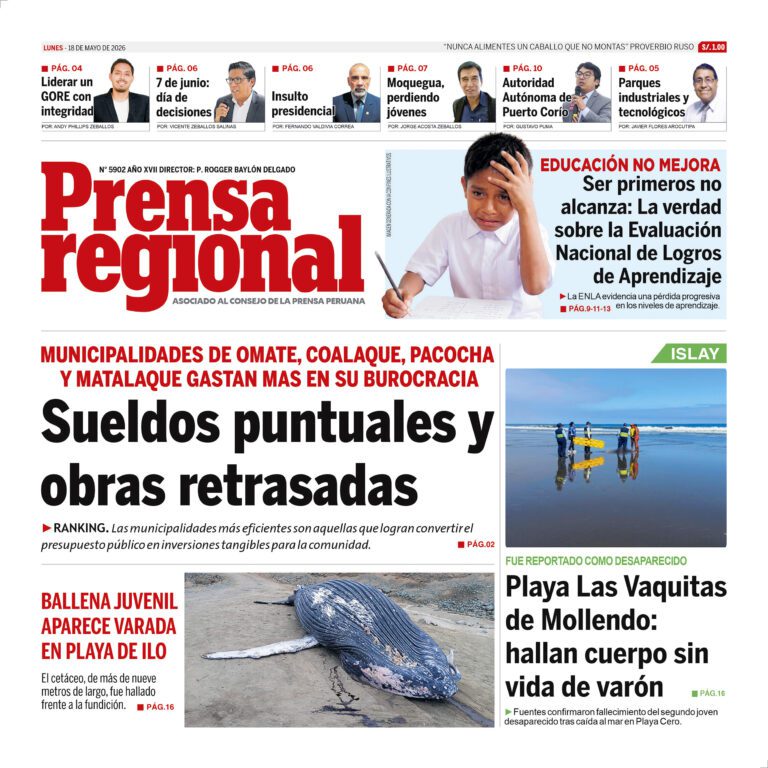 La Prensa Regional – Lunes 18 de mayo de 2026