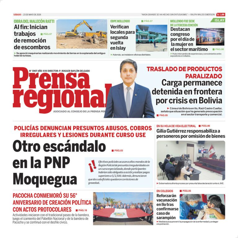 La Prensa Regional – Sábado 23 de mayo de 2026