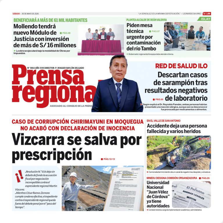 La Prensa Regional – Sábado 30 de mayo de 2026