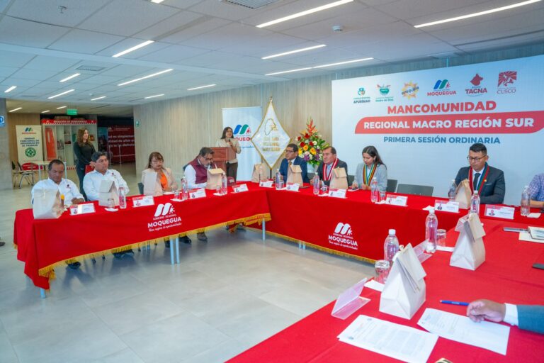 Moquegua fue sede la Primera Sesión Ordinaria de la Asamblea de la Mancomunidad Regional Macro Región Sur