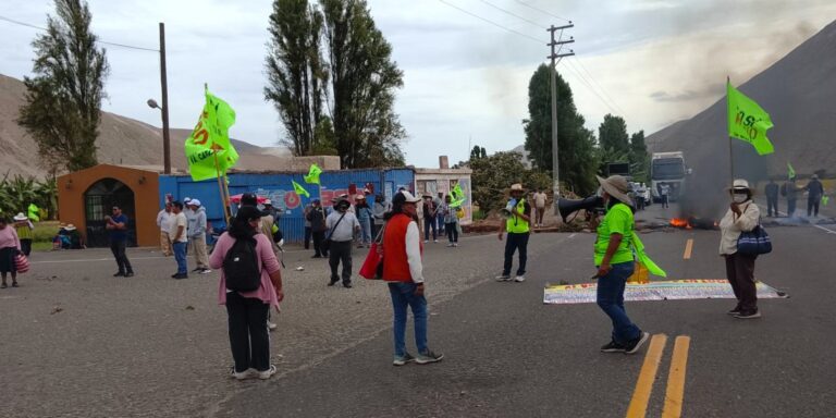 Procuraduría interviene en proceso contra dirigentes por bloqueo de vías en Islay