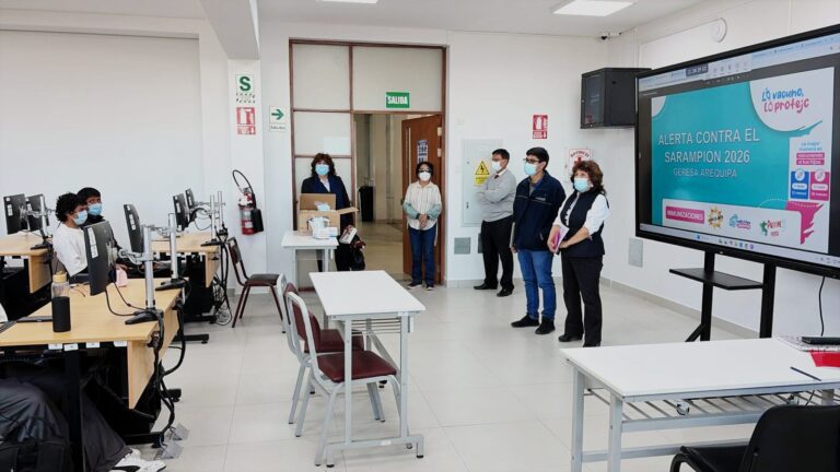 Arequipa: activan medidas preventivas tras casos cercanos de sarampión