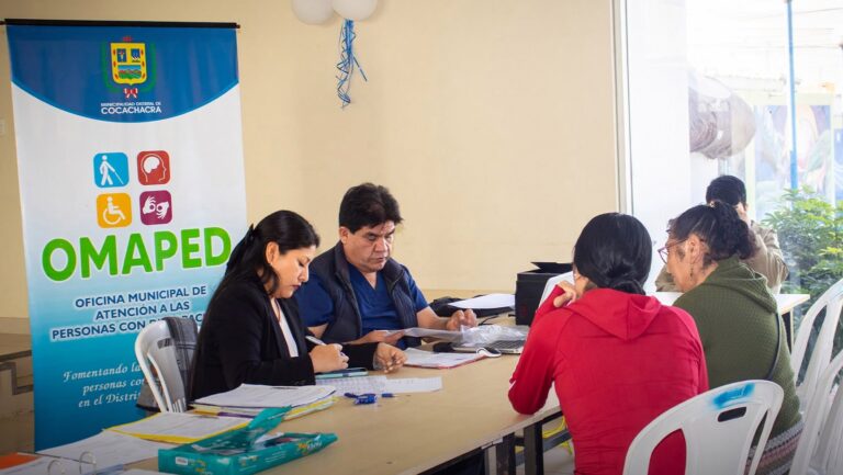 Campaña de certificación beneficia a personas con discapacidad en Cocachacra