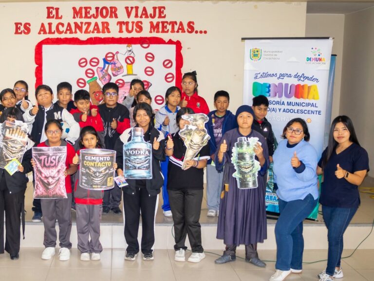 Estudiantes de Cocachacra participaron en jornada de prevención sobre adicciones
