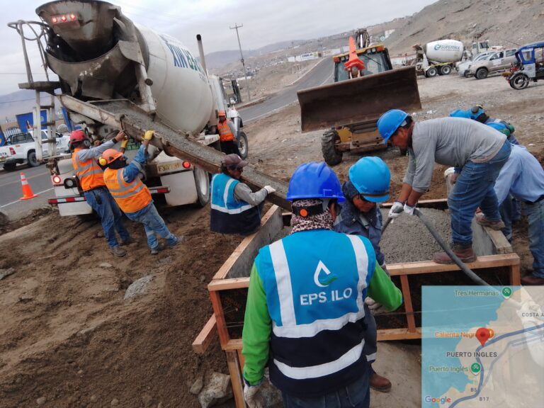 EPS Ilo concluye reparación de emergencia y alista normalización del agua