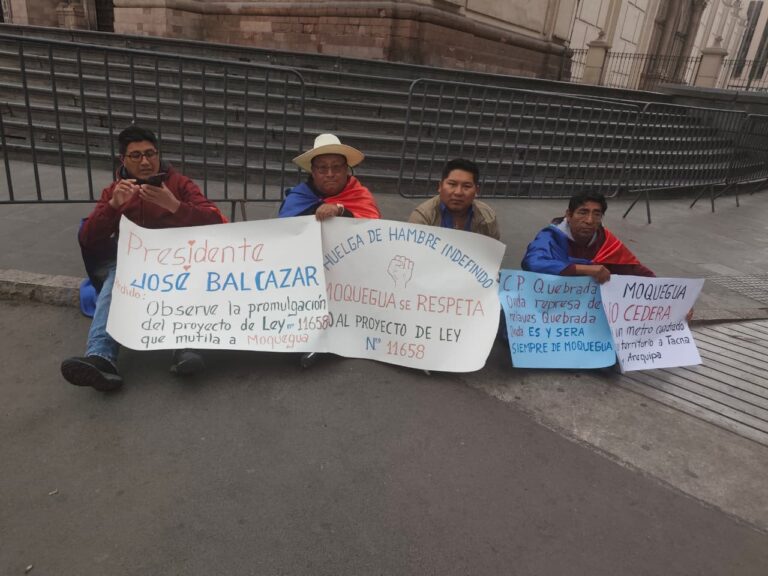 Autoridades y organizaciones intensifican protestas contra la Ley N.° 11658 con huelga de hambre y encadenamiento