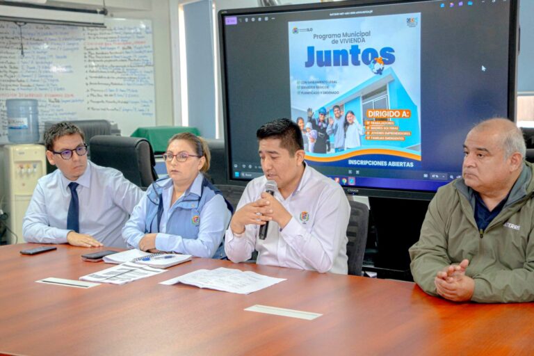 Municipalidad Provincial lanza programa “Juntos” para atender demanda de vivienda en Ilo