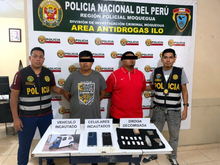 PNP interviene a dos presuntos integrantes de la banda ‘Los Choques’