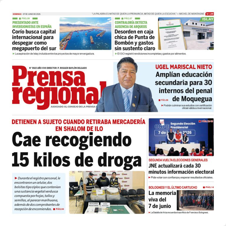 La Prensa Regional – Domingo 07 de junio de 2026