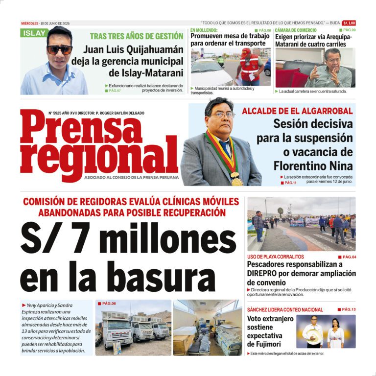La Prensa Regional – Miércoles 10 de junio de 2026