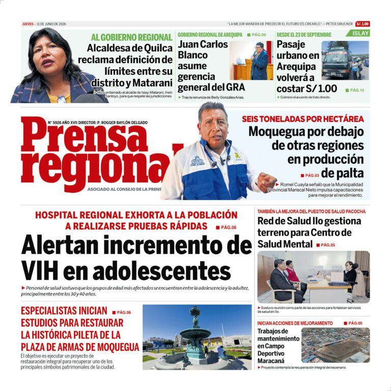 La Prensa Regional – Jueves 11 de junio de 2026