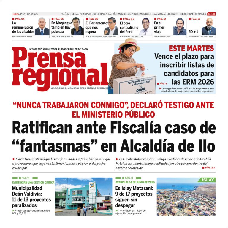 La Prensa Regional – Lunes 15 de junio de 2026
