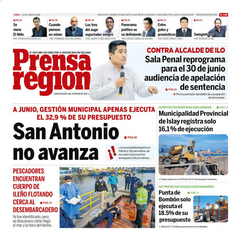 La Prensa Regional – Lunes 22 de junio de 2026