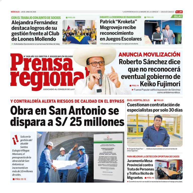 La Prensa Regional – Miércoles 24 de junio de 2026