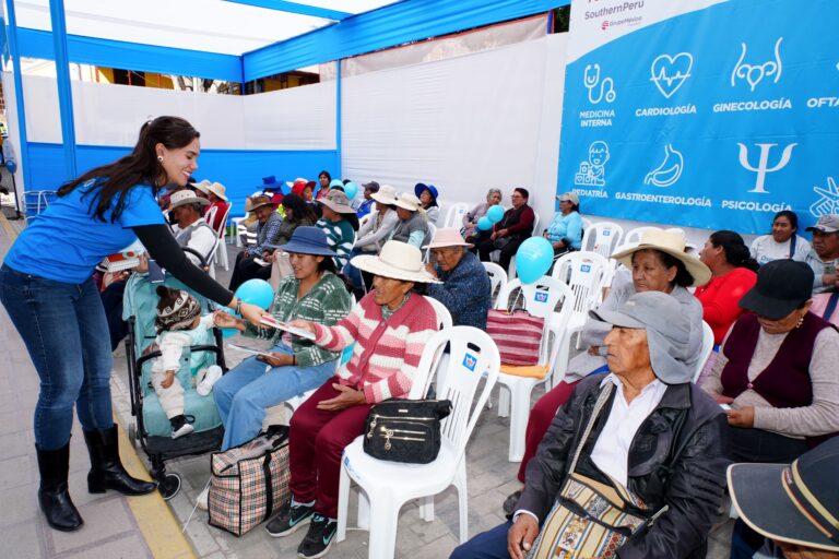 Southern Perú acerca servicios de salud a las familias de Torata con más de 360 atenciones médicas