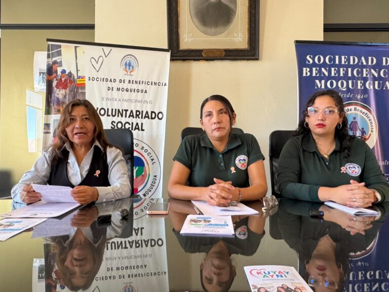 Beneficencia de Moquegua lanza convocatoria para voluntariado «Kuyay Ayni 2026»