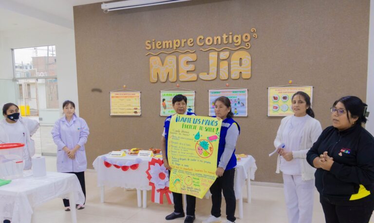 Madres reciben orientación para prevenir anemia en niños de Mejía