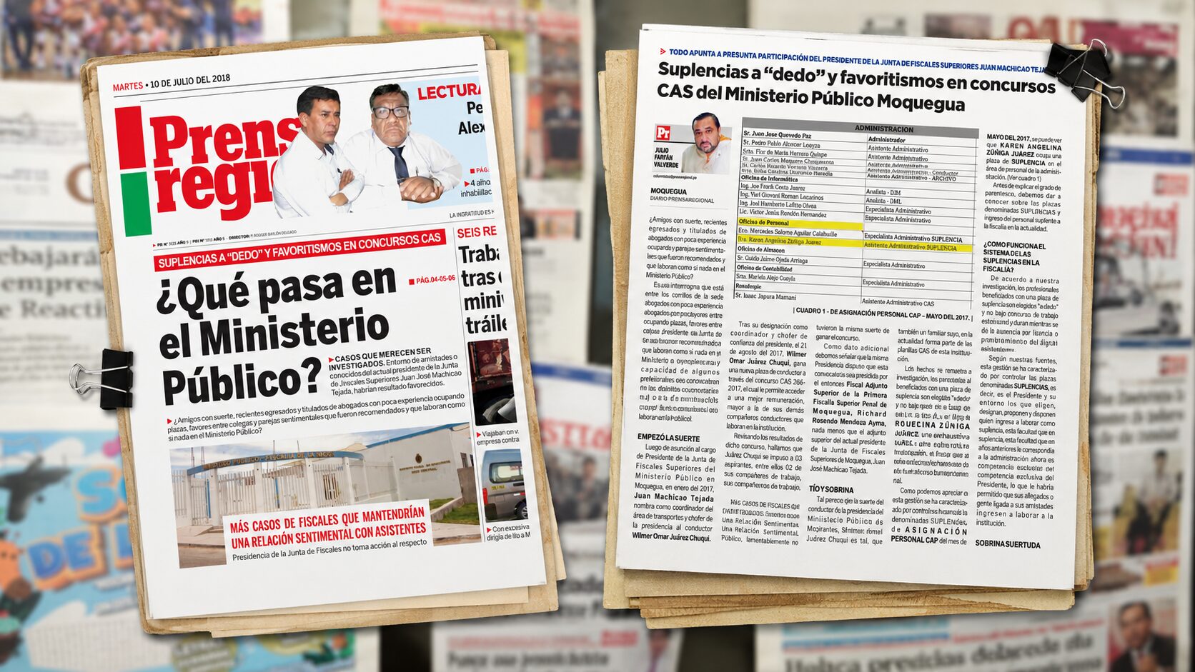 Fiscalía de la Nación autoriza acción penal contra Juan José Machicao, presidente de la Junta de Fiscales de Moquegua 2 Fiscalia de la Nacion autoriza accion penal contra Juan Jose Machicao 09072026 3 FC La Prensa Regional