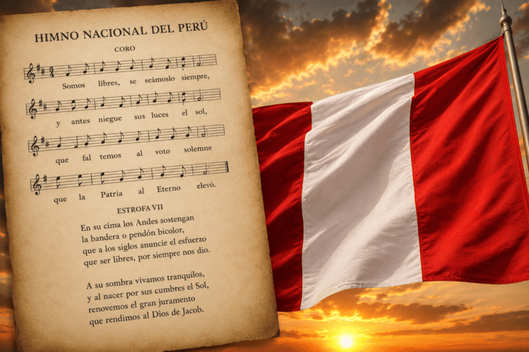 Nuevas disposiciones sobre el Himno Nacional y la bandera peruana