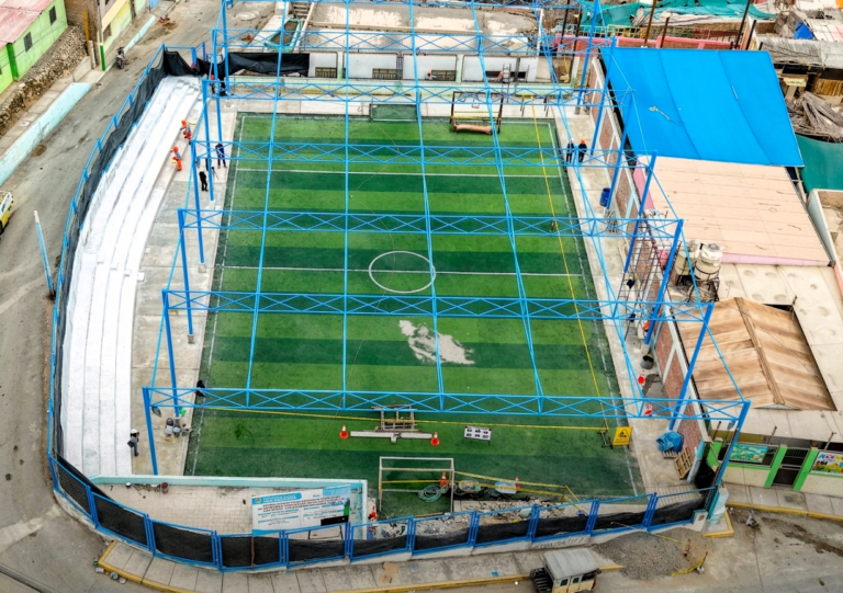 Entrega de losa deportiva de Alto Alianza podría retrasarse