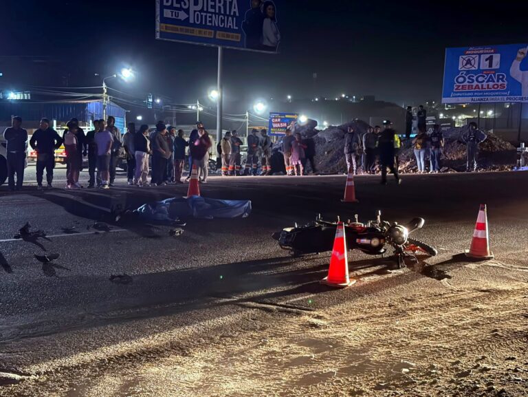Motociclista muere tras accidente con unidad encapsulada en Moquegua