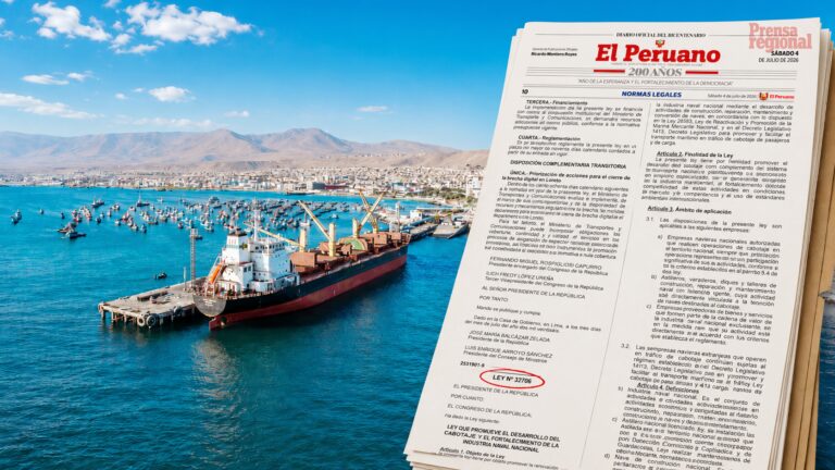 Nueva ley de cabotaje abre expectativa de nuevas rutas para Ilo y Matarani