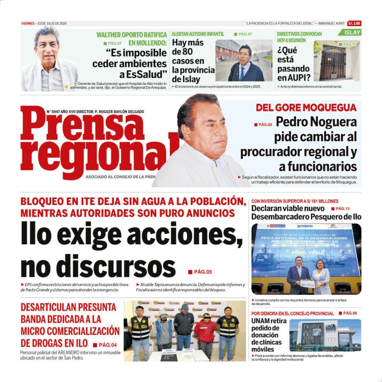 La Prensa Regional – Viernes 03 de Julio de 2026