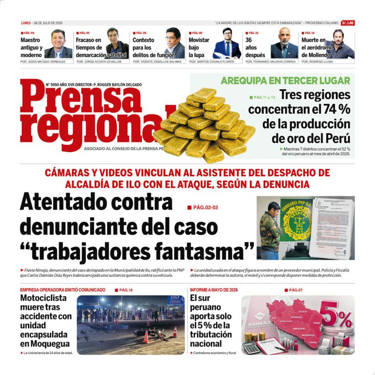 La Prensa Regional – Lunes 06 de Julio de 2026