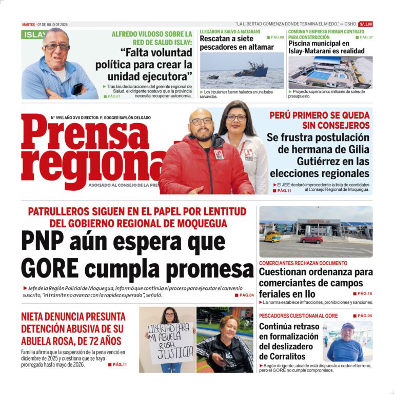 La Prensa Regional – Martes 07 de Julio de 2026