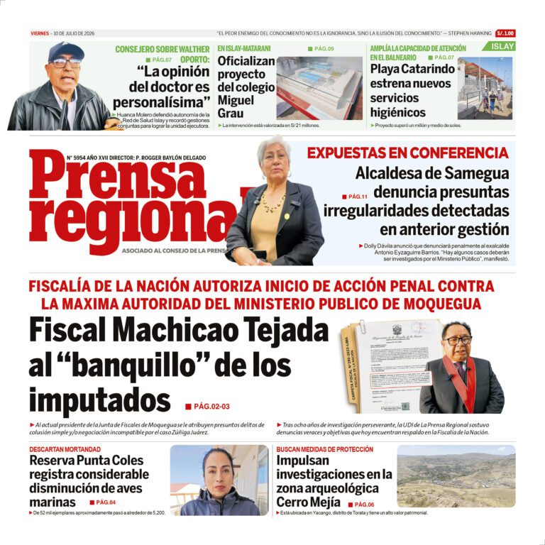 La Prensa Regional – Viernes 10 de junlo de 2026